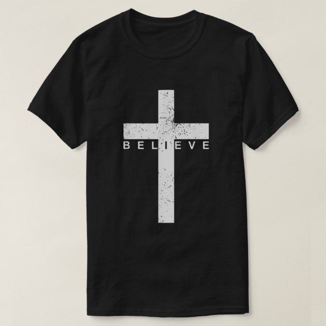 T-shirt Croire en la parole transchrétienne (Design devant)