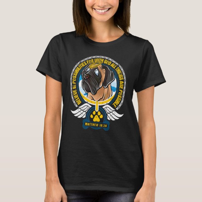 T-shirt Croire En Possibilités Dieu Chrétien Bible Engli (Devant)