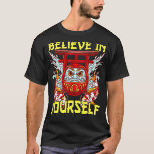 T-shirt Croire en soi-même Koi japonais Carpe Daruma