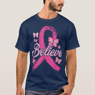 T-shirt Croire Mois de sensibilisation au cancer du sein C