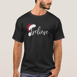 T-shirt Croire Noël de la famille Santa Hat