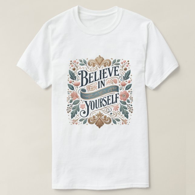 T-shirt "Crois en toi-même" (Design devant)