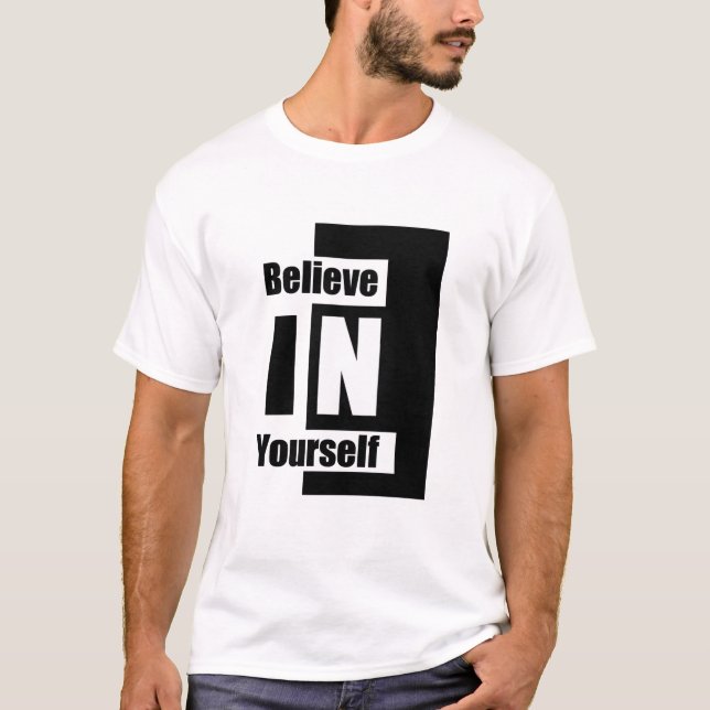 T-shirt Crois en toi-même (Devant)