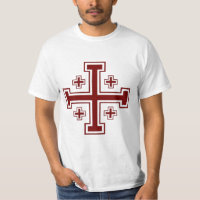 Croisé papal de croix de Jérusalem