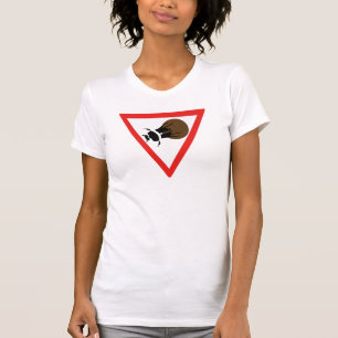 T-shirt Croisement de scarabée de Dung, poteau de
