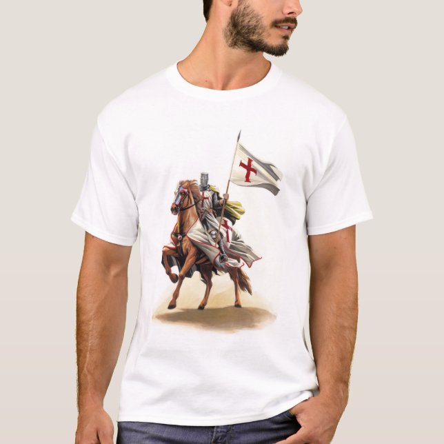 T-shirt Croiseur Chevalier Templier (Devant)