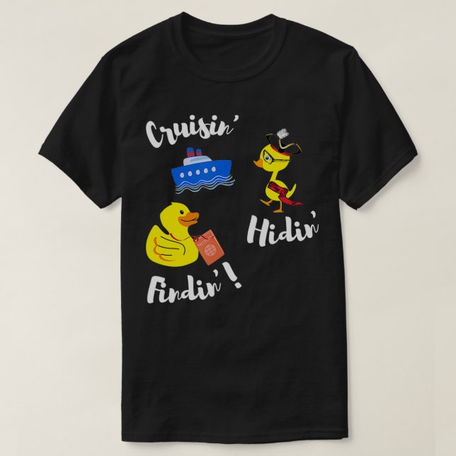T-shirt Croisière à la recherche de canards en caoutchouc  (Design devant)