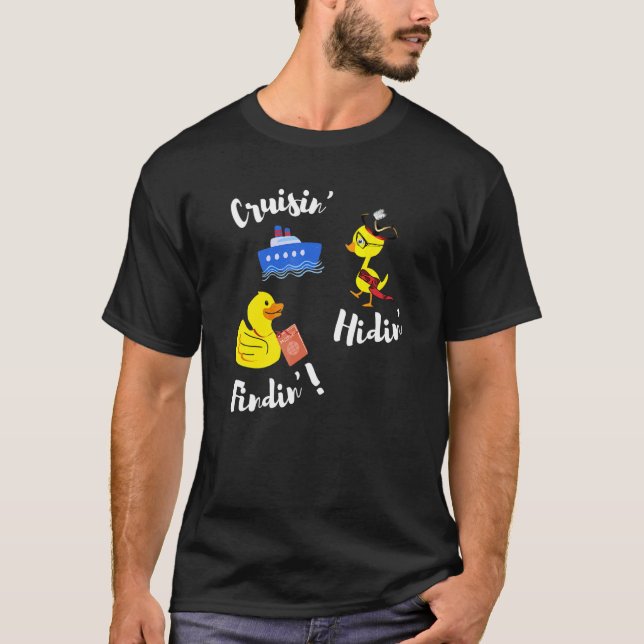 T-shirt Croisière à la recherche de canards en caoutchouc  (Devant)