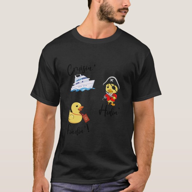 T-shirt Croisière à la recherche de canards en caoutchouc  (Devant)