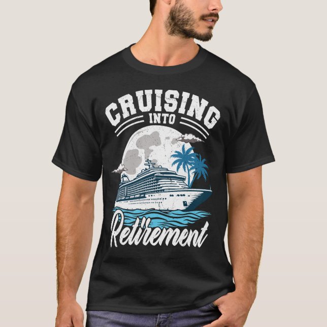 T-shirt Croisière À La Retraite Drôle Croisière À La Retra (Devant)