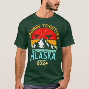 T-shirt Croisière Alaska 2024 Famille amis Groupe Voyage T