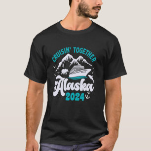 T-shirt Croisière Alaska 2024 Hommes de famille jumelée Fe