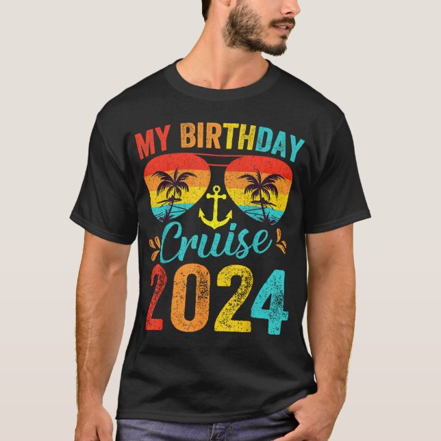 T-shirt Croisière anniversaire 2024 Vacances en famille (Devant)