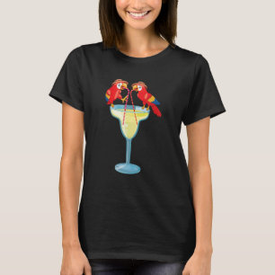 T-shirt Croisière Avec Magerithas Et Parrots En Vacance
