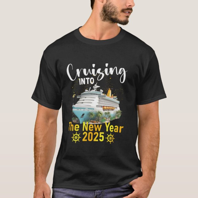T-shirt Croisière Cousin Crew à la fête du Nouvel An 2025 (Devant)