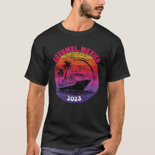 T-shirt Croisière Cozumel Mexique 2023 Famille en détresse