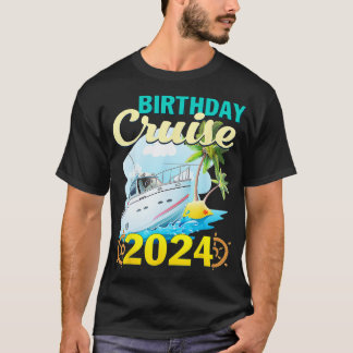 T-shirt Croisière d'anniversaire 2024 Méditerranée famille
