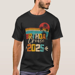 T-shirt Croisière d'anniversaire 2025 Squad vacances en fa