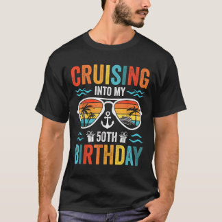 T-shirt Croisière dans mon 50e anniversaire croisière en f