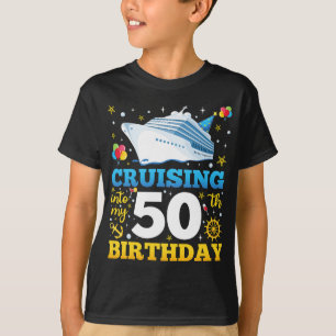T-shirt Croisière Dans Mon Enfant De 50 Anniversaires