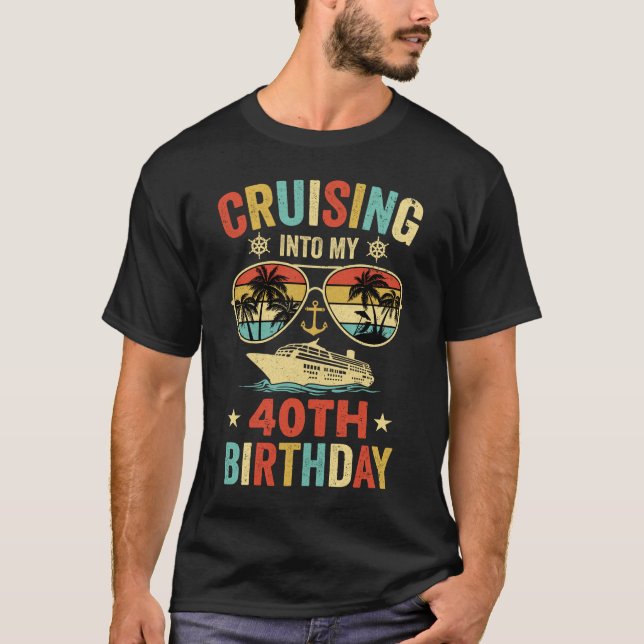 T-shirt Croisière dans My 40th Birthday Family Cruise 40 B (Devant)