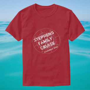 T-shirt Croisière de famille avec la boussole