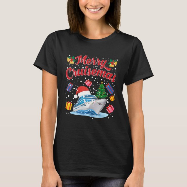 T-shirt Croisière de famille de Merry Cruisemas Noël 2020 (Devant)