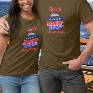 T-shirt Croisière de Famille Vacances Personnaliser