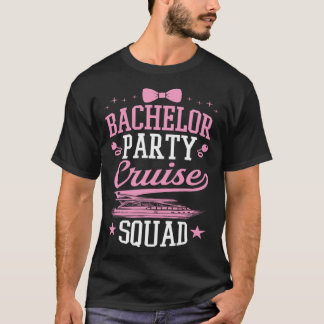 T-shirt Croisière de l'équipe de fête de Bachelor Party Sq