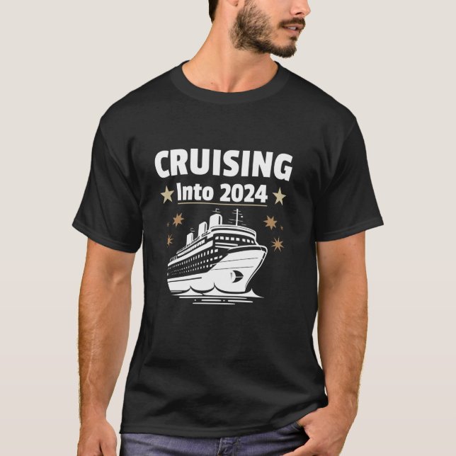 T-shirt Croisière De Nouvel An En 2024 Long Sleeve T (Devant)