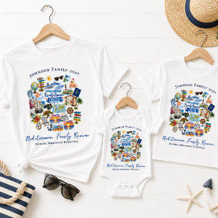 T-shirt Croisière de Réunions de Famille Illustrée