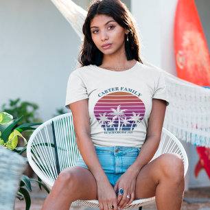 T-shirt Croisière de vacances personnalisée sur la plage P