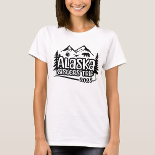T-shirt Croisière des sœurs en Alaska, vacances, 2025, Voy