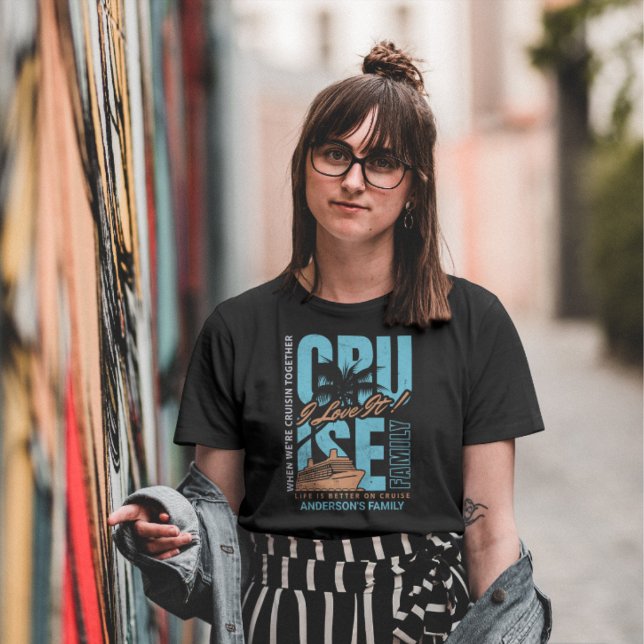 T-shirt Croisière d'été sur mesure Reunion familiale (Créateur téléchargé)