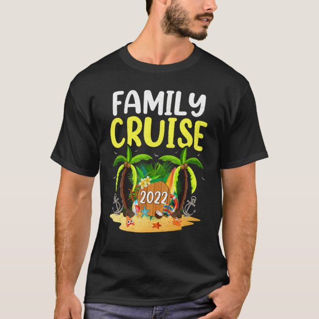 T-shirt Croisière d'été Trip Palm Tree Family Cruise 20 (Devant)