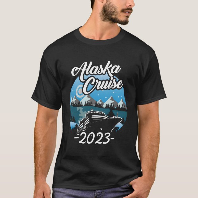 T-shirt Croisière En Alaska 2023 Croisière Vers Alaska 202 (Devant)