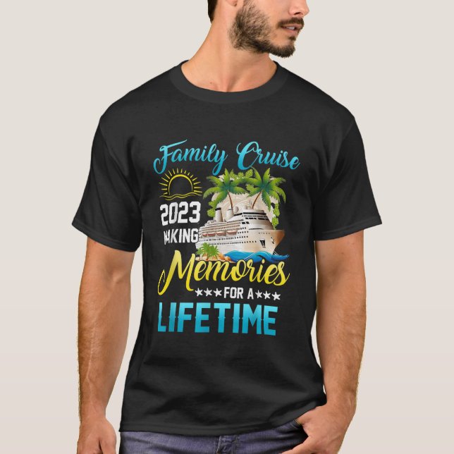 T-shirt Croisière en famille 2023 Vacances en famille Fair (Devant)