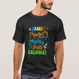 T-shirt Croisière en famille 2025 Bahamas Croisière ensemb
