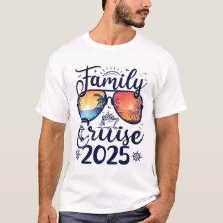 T-shirt Croisière en famille 2025 Été Vacances en famille