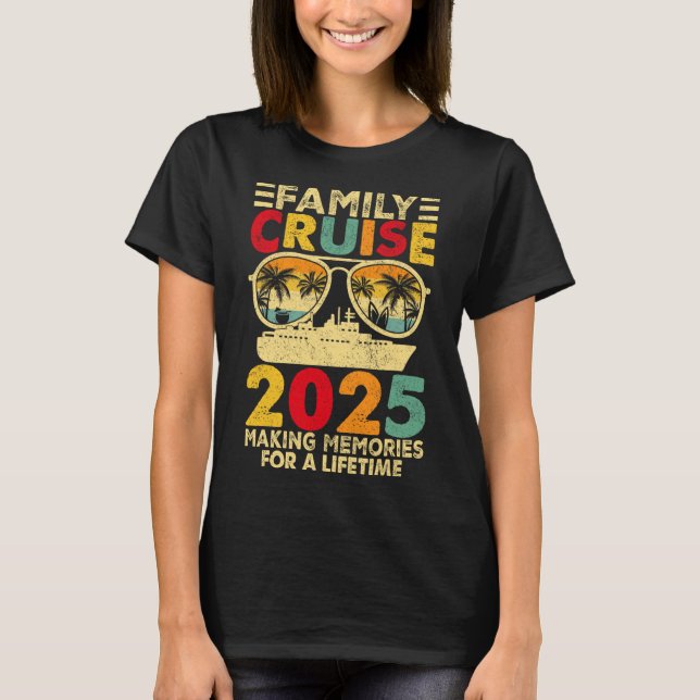 T-shirt Croisière en famille 2025 Jumelage de la famille E (Devant)