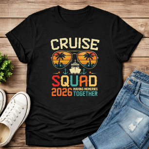 T-shirt Croisière en Famille 2026 Équipe de Croisière Corr