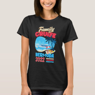T-shirt Croisière en famille Bermudes 2022 Hommes Femmes E