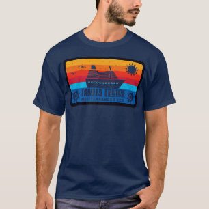 T-shirt Croisière en famille Mer Méditerranée Vintage Retr