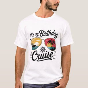 T-shirt Croisière festive pour mon anniversaire 2025 Homme