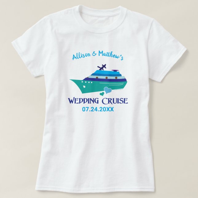 T-shirt Croisière mariage (Design devant)