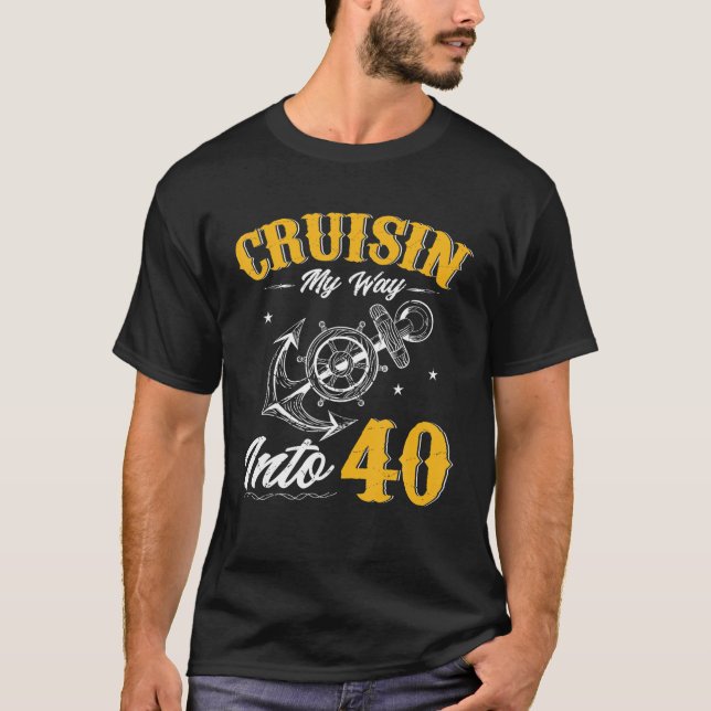 T-shirt Croisière Mon Chemin Dans 40 Drôle 40E Croisière A (Devant)