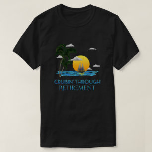 T-shirt Croisière nautique amusante à travers la retrait