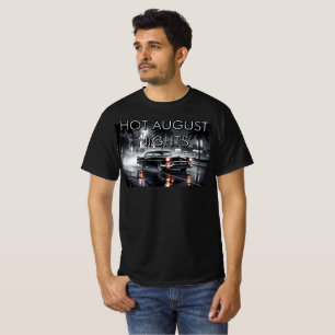 T-shirt Croisière Nuits Chaudes d'Août Voiture Classique N