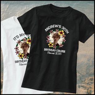 T-shirt Croisière pour les 30 ans 1 Photo Hawaii Fleurs Gr