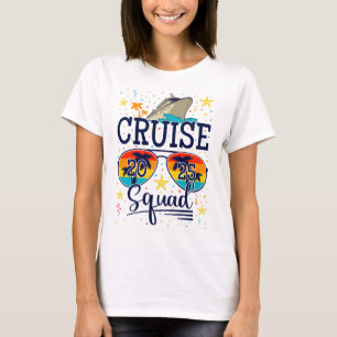 T-shirt Croisière Squad 2025 Croisière Vacances Femmes